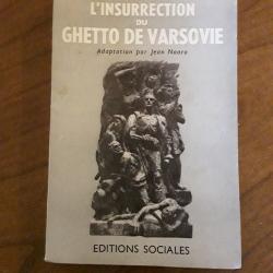Bernard Mark/l'insurrection du ghetto de Varsovie/1955/Editions sociales.