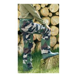 Pantalon treillis camouflage enfants : 6 à 14 ans
