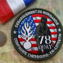 78 éme D-Day écusson militaire Normandie insigne tissu