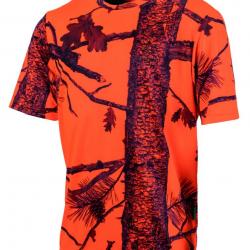 Tee-shirt camo orange fire Treeland M