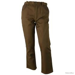 Pantalon Ouverture déperlant homme polyester coton marron à 60