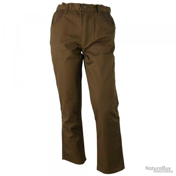 Pantalon Ouverture dperlant homme polyester coton marron  60
