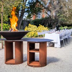 Spécial Game fair ! Pack Complet Brasero plancha à bois Random Fire Ball 100 cm et accessoires