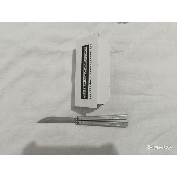 Balisong  BRS Aluminum Channel Barebones, Stonewashed