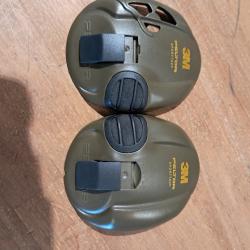 PAIRE DE COQUE PELTOR M3 VERTE