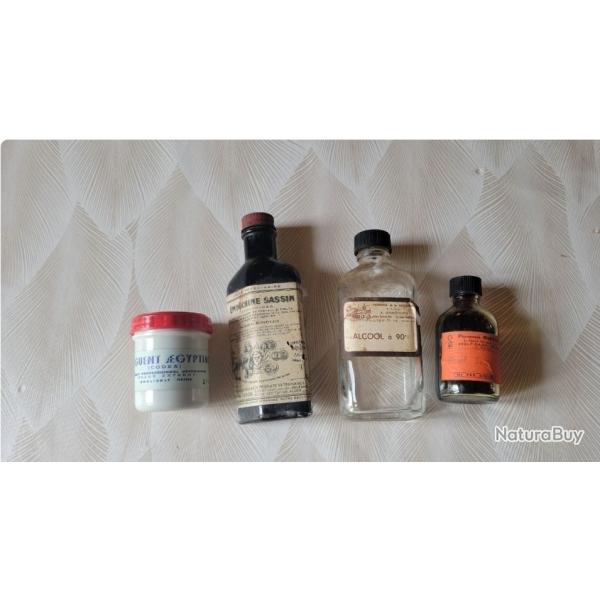 Flacons et produits vtrinaires anciens