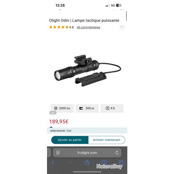Olight Odin| lampe tactique puissante