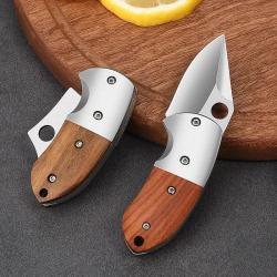 Mini couteau de poche pliable en acier inoxydable