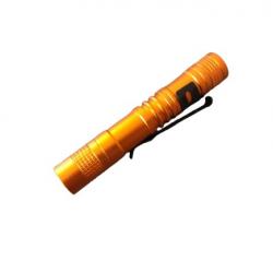 Petite lampe de poche - LED - 300 Lumens - Orange