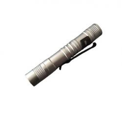 Petite lampe de poche - LED - 300 Lumens - Gris Silver