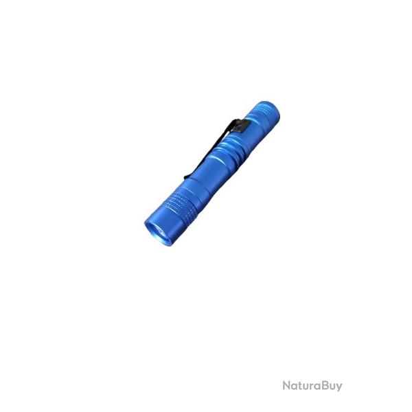 Petite lampe de poche - LED - 300 Lumens - Bleu
