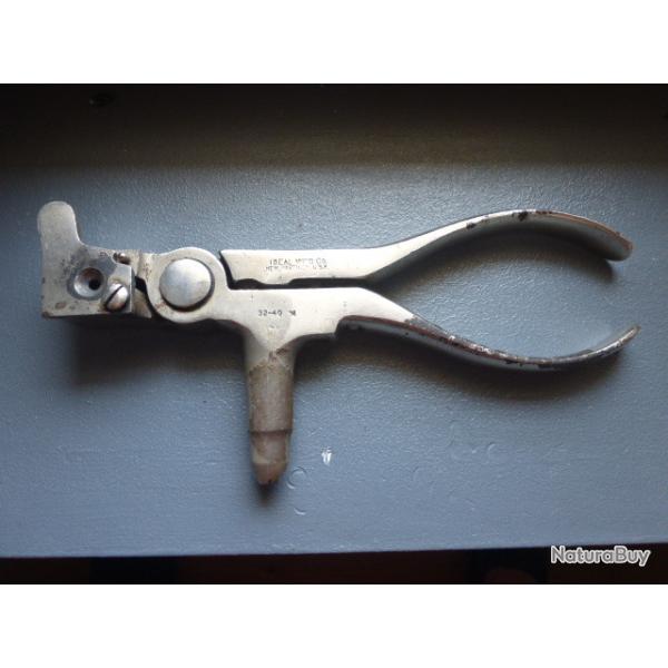 Pince Ideal / outil de rechargement avec moule  balles intgr en calibre 32-40