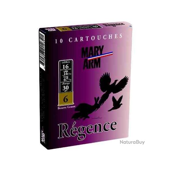 MARY ARM Cartouches de chasse Regence - par boite de 10  16  / 67  30g - 5