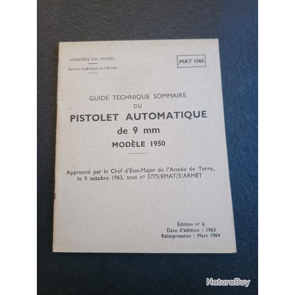 Guide technique pistolet modle 50 arm franaise