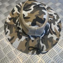 Chapeau camouflage protection solaire maille respirante chasse peche randonnée jungle camping