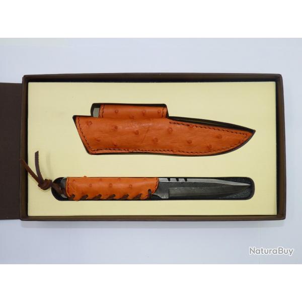 COUTEAU WILDSTEER BABY WILD damas Cuir autruche orange