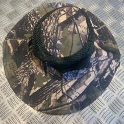 Chapeau camouflage protection solaire maille respirante peche randonnee chasse  jungle camping