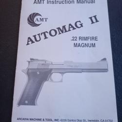 Manuel  instructions Automag 2 en calibre 22 Lr