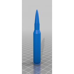 Cartouche factice de manipulation (3D) calibre 270.win