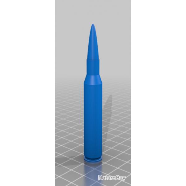Cartouche factice de manipulation (3D) calibre 270.win