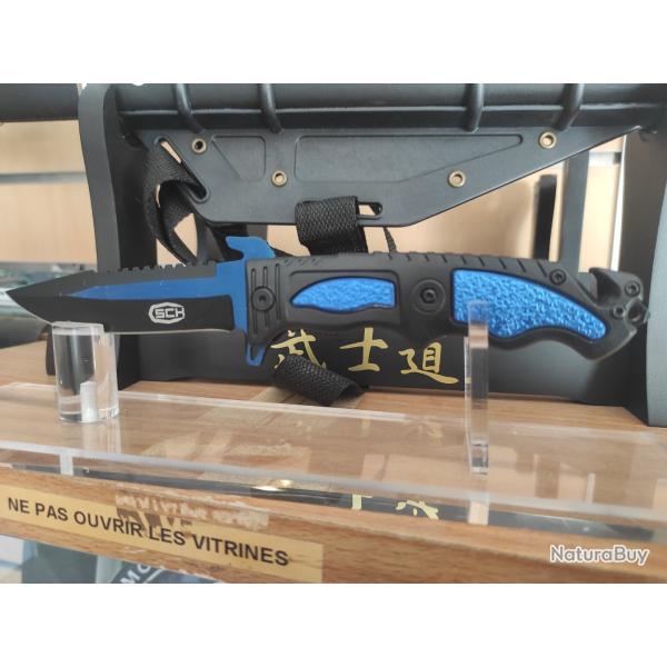 Couteau assist bleue