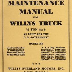 TM 10 1513 JEEP WILLYS MB 1943 MANUEL TECHNIQUE ET MAINTENANCE MILITARIA WW2