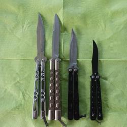 lot de 4 couteaux papillon