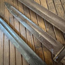 TROIS BAÏONNETTES ALLEMANDE MAUSER 98 WW1 EN L'ÉTAT