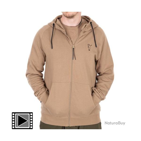 Sweat Fox Collection Lw Zip Hoody Tan Ltd XXL