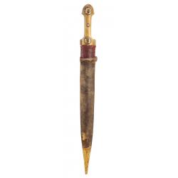 LONG POIGNARD DAGUE KINDJAL COSAQUE RUSSE / CAUCASE XIXè Bon  Collection XIX eme