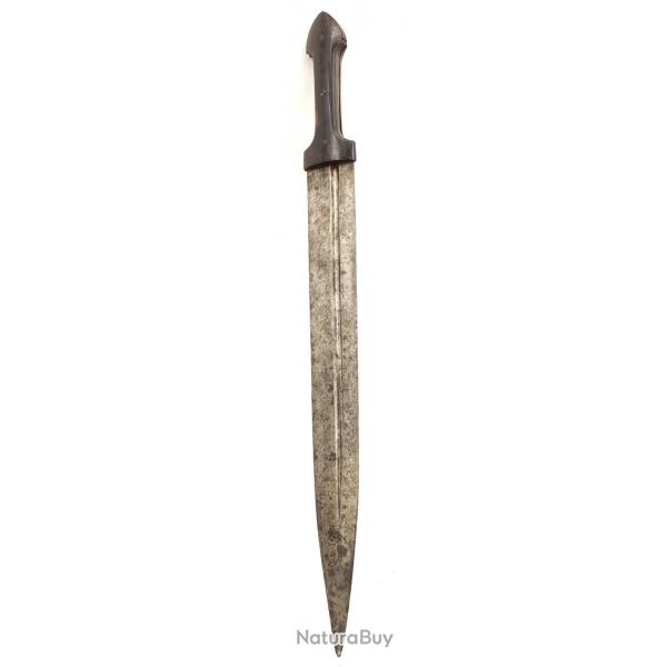LONG POIGNARD DAGUE KINDJAL COSAQUE RUSSE / CAUCASE XIX Bon  Collection XIX eme