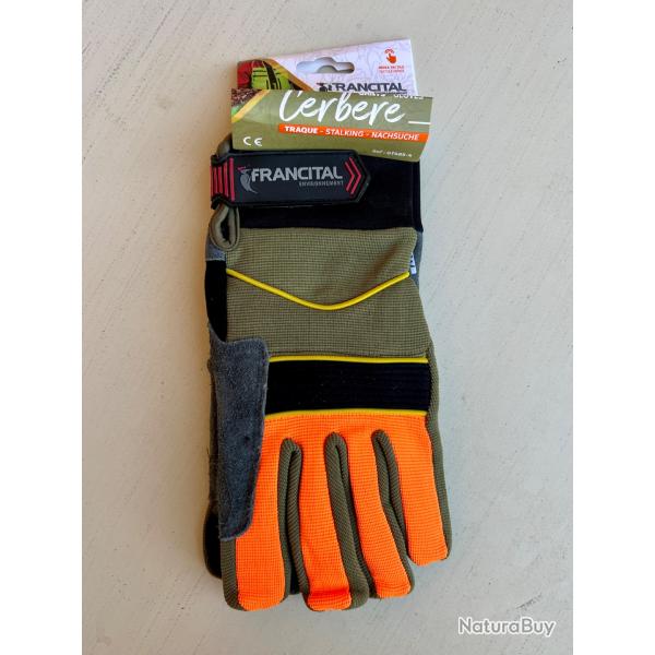 Gants Traque Cerbre - Taille 9 - Kaki