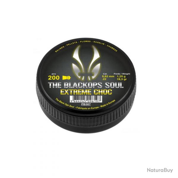 Plombs Extreme Choc de marque Black Ops cal 5.52mm