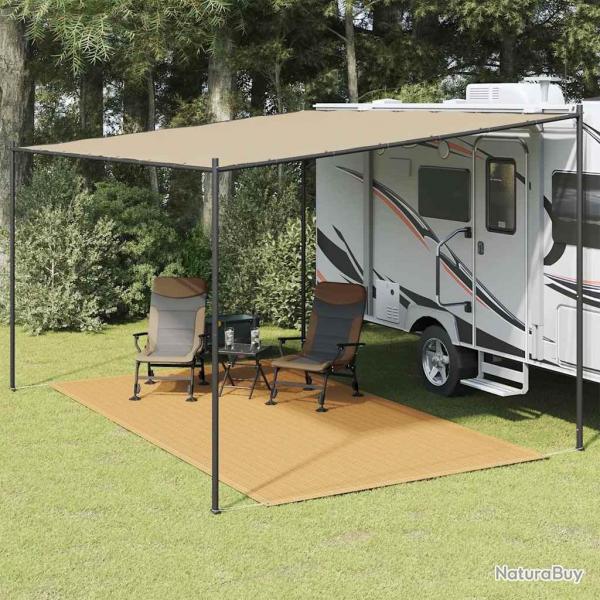Tapis de tente sable 200x400 cm PEHD