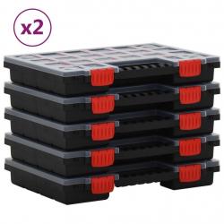 Boîtes d'assortiment 10 pcs 34,5x25x5 cm Polypropylène