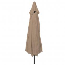Parasol de jardinø395x245 cm Taupe