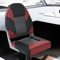 Siège pour bateau avec dossier haut pliable 39x43x58 cm