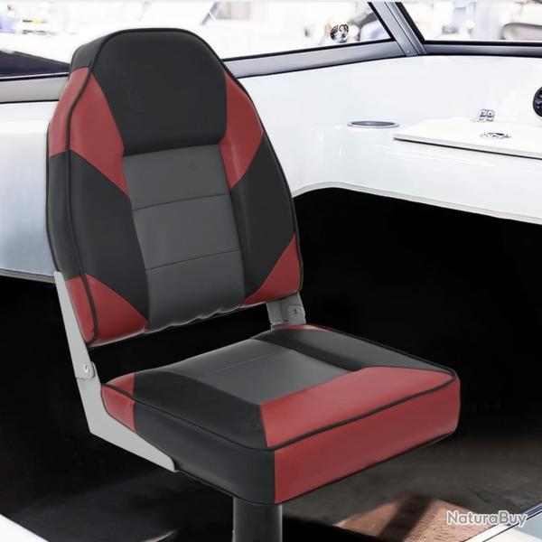Sige pour bateau avec dossier haut pliable 39x43x58 cm