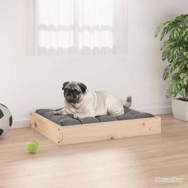 Lit pour chien 61,5x49x9 cm Bois de pin solide