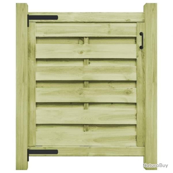 Portillon Bois de pin imprgn 100x100 cm Vert