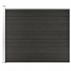 Panneau de clôture WPC 175x146 cm Gris