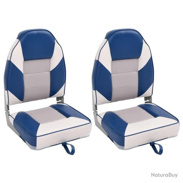 Siges de bateau pliables lot de 2  dossier haut 39x43x58 cm