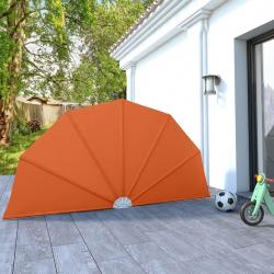 Auvent latéral pliable de terrasse Terre cuite 160 cm