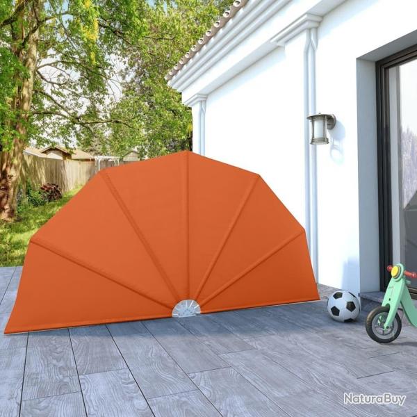 Auvent latral pliable de terrasse Terre cuite 160 cm