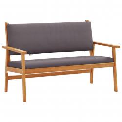 Ensemble de canapé de jardin 4 pièces avec coussins en bois d'acacia