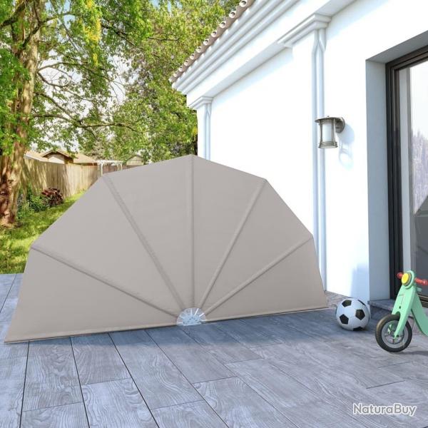 Auvent latral pliable de terrasse Crme 160 cm