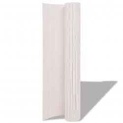 Clôture de jardin double face PVC 150x300 cm Blanc