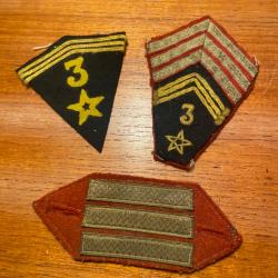 Lot Insignes militaire FRANÇAIS. Armée de la libération. 3ème spahis marocains