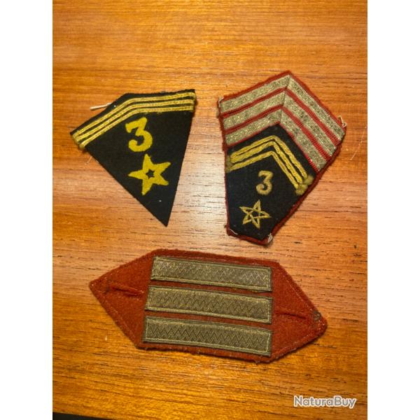 Lot Insignes militaire FRANAIS. Arme de la libration. 3me spahis marocains