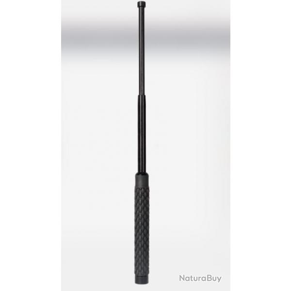 MATRAQUE TELESC. 21'' ACIER AVEC ETUI - POIGNEE CAOUTCHOUC